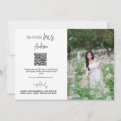 Charcuterie Party met de bruid QR Code Foto Kaart (Achterkant)