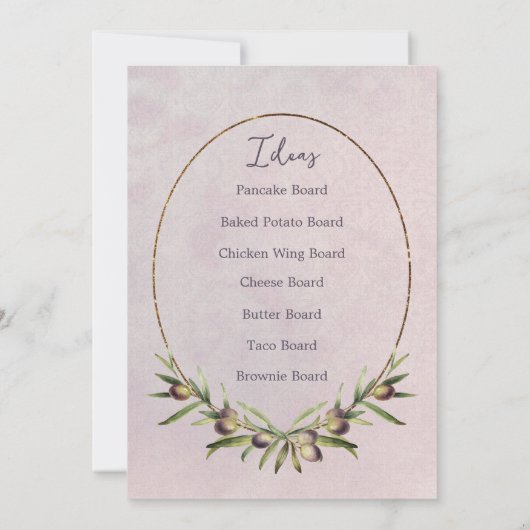 Charcuterie Party (Raad van Bestuur) Kaart (Achterkant)