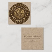  charcuterie vierkante visitekaartje (Voorkant / Achterkant)