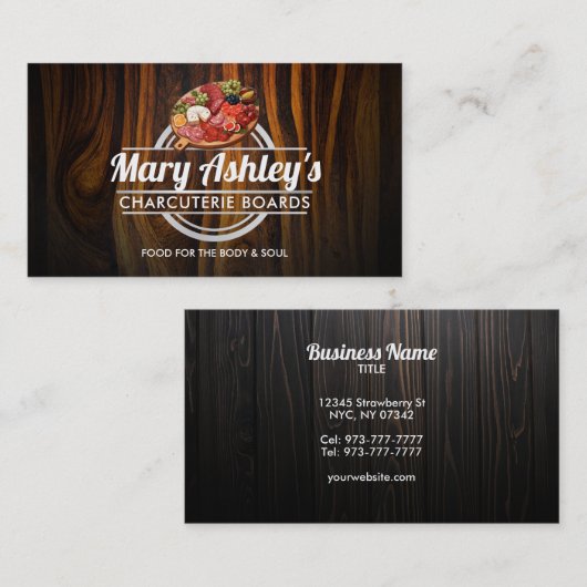  Charcuterie visitekaartjes (Voorkant / Achterkant)
