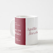 Charcuterie & Wijn 50e verjaardag Koffiemok (Voorkant links)