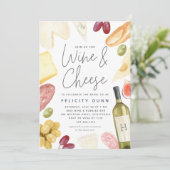 Charcuterie Wijn en Vrijgezellenfeest op kaas Kaart (Staand voorkant)