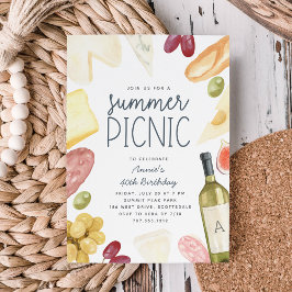 Charcuterie Wine & Cheese Summer Picnic Kaart