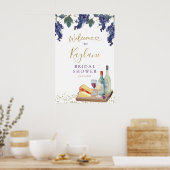 Charcuterie Wine Vrijgezellenfeest Welkomstbord Poster (Keuken)