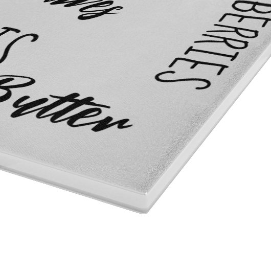 Charcuterie Words Typography Monogram Snijplank (Hoek)