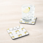 Chardon-Yay! witte wijnglazen Bier Onderzetter (Rechterzijde)