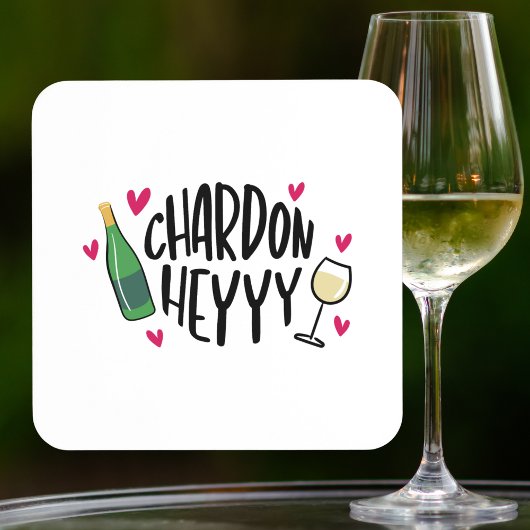 Chardonnay Funny Bier Onderzetter