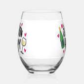 Chardonnay Grappig Chardon Heyy Harten Wijnliefheb Wijnglas Zonder Voet (Links)