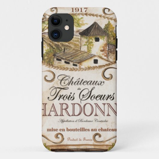 Chardonnay Label Case-Mate iPhone Case (Achterkant)