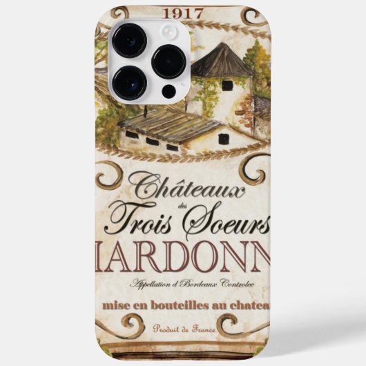 Chardonnay Label Case-Mate iPhone Case (Achterkant)
