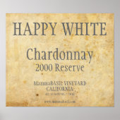 Chardonnay Label Poster (Voorkant)