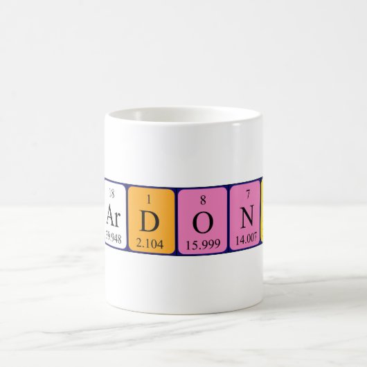 Chardonnay periodieke lijstnaam mok (Center)