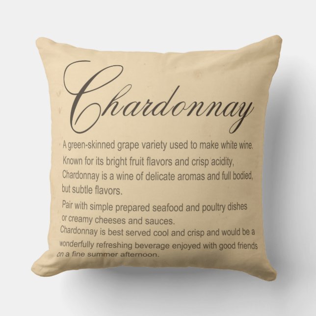 Chardonnay Pillow Kussen (Voorkant)