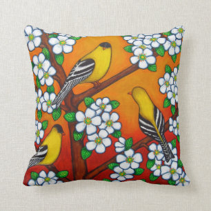 Chardonnay Sunset Polyester Sierkussen 16 x 16 inc