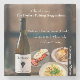 Chardonnay Wijncombinatie/De Keuken Meester Stenen Onderzetter