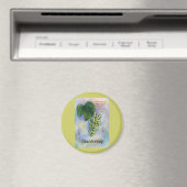 Chardonnay Wine Grapes & Description Magnet (Insitu (Vaatwasser))