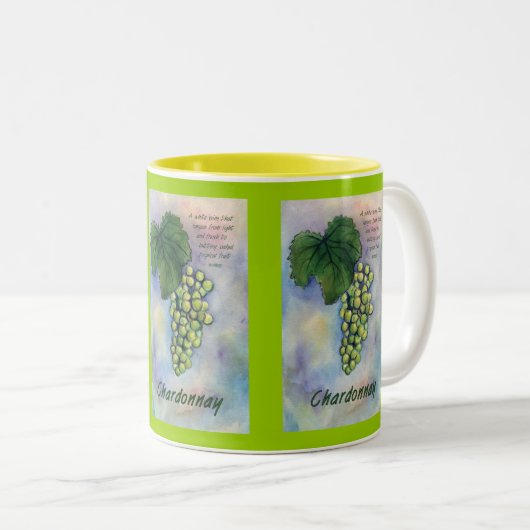 Chardonnay Wine Grapes & Description Mok (Voorkant rechts)