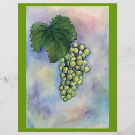 Chardonnay Wine Grapes Flyer (Voorkant)