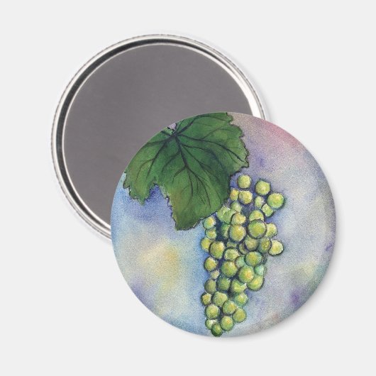 Chardonnay Wine Grapes Magnet (Voorkant / Achterkant)