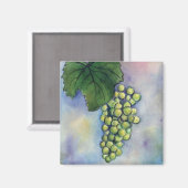 Chardonnay Wine Grapes Magnet (Voorkant / Achterkant)