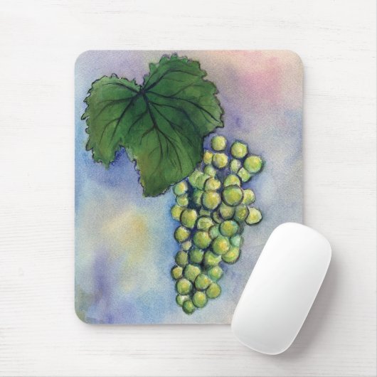 Chardonnay Wine Grapes Mousepad Muismat (Met muis)