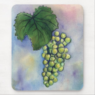 Chardonnay Wine Grapes Mousepad Muismat