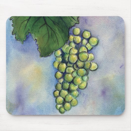 Chardonnay Wine Grapes Mousepad Muismat (Voorkant)