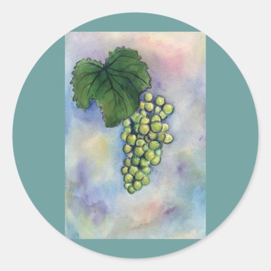 Chardonnay Wine Grapes Sticker (Voorkant)