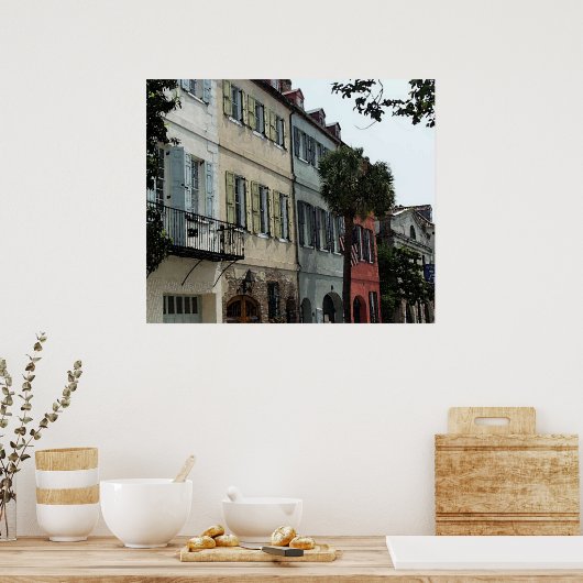 Chareleston Waterverf Poster Print (Keuken)