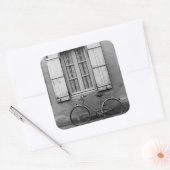 Charentes fiets Marans Vierkante Sticker (Envelop)