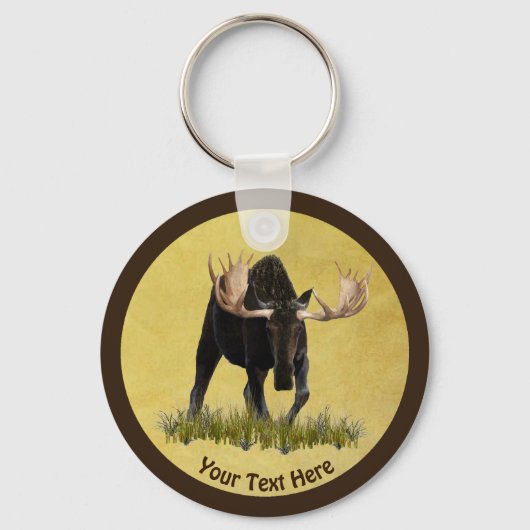 Charge Bull Moose Sleutelhanger (Voorkant)