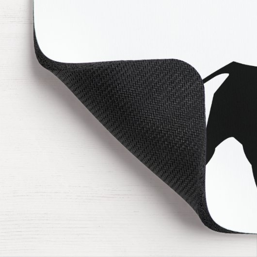 Charge Bull Silhouette Muismat (Hoek)