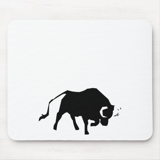 Charge Bull Silhouette Muismat (Voorkant)