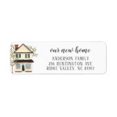 Charge Cream House New Home Address Label (Voorkant)