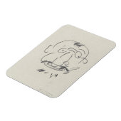 Charge de Lautrec par Lui-Meme (potlood op papier) Magneet (Linkerzijde)