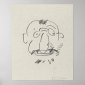 Charge de Lautrec par Lui-Meme (potlood op papier) Poster (Voorkant)