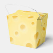 Charge gele kaas met gepersonaliseerde kazen bedankdoosjes (Achterkant)