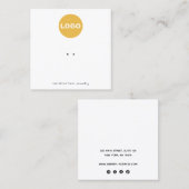 Charge Holder Logo vierkant beeldscherm toevoegen Vierkante Visitekaartje (Voorkant / Achterkant)