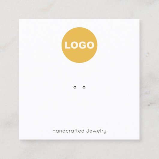 Charge Holder Logo vierkant beeldscherm toevoegen Vierkante Visitekaartje (Voorkant)