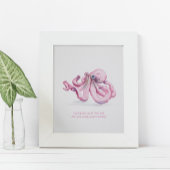 Charge Inspirerend Waterverf Octopus Poster