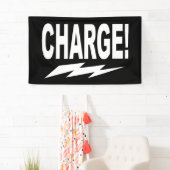 Charge! met Lightning Bolt Motivatie Spandoek (Insitu)