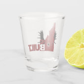 Charge Moose Shot Glas (Achterkant)