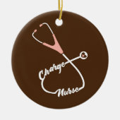 Charge Nurse Stethoscope Nursing Keramisch Ornament (Voorkant)