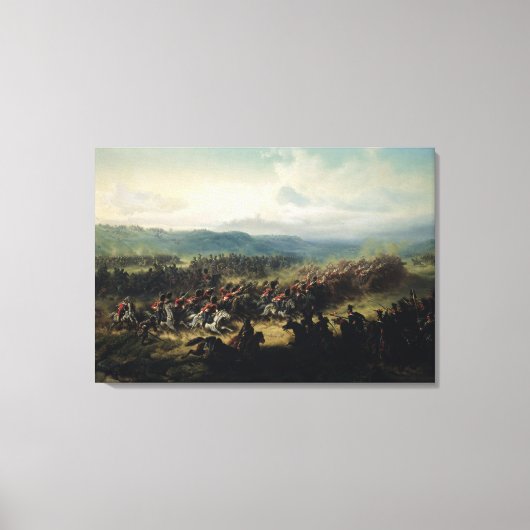 Charge of the Light Brigade, 25 oktober 1854 Canvas Afdruk (Voorkant)