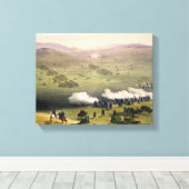 Charge of the Light Cavalry Brigade, 25 oktober Canvas Afdruk (Insitu (Houten vloer))