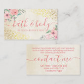 Charge Roze Roze Bath & Body Spa Skincare Visitekaartje (Voorkant / Achterkant)