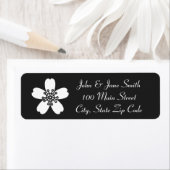 Charge Sakura in Black Return Address Label (Insitu)
