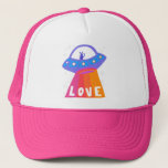 Charge Space Aliens Martians UFO Cute LOVE Trucker Pet<br><div class="desc">Ik hoop dat je dit leuke ontwerp leuk vindt. Voeg je eigen tekst toe aan de voor- of achterkant. Bekijk mijn winkel voor meer overeenkomende objecten zoals stickers, mokken, kaarten, overhemden, handdoeken, verpakkingspapier en andere patronen. Bedankt om met mij te winkelen, als je iets wilt, laat het me dan weten!...</div>