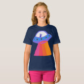 Charge Space Aliens Martians UFO Cute T-shirt (Voorkant volledig)