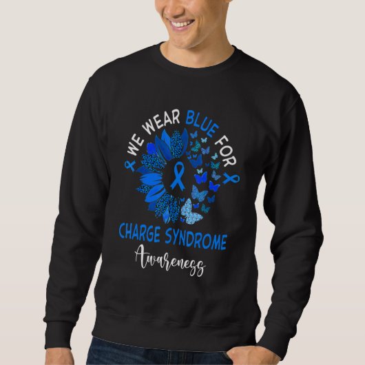 Charge Syndrome Awareness Leopard Zonnebloem Trui (Voorkant)